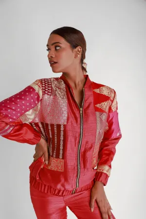 Roma Upcyled Unisex Silk Bomber Jacket 1.0