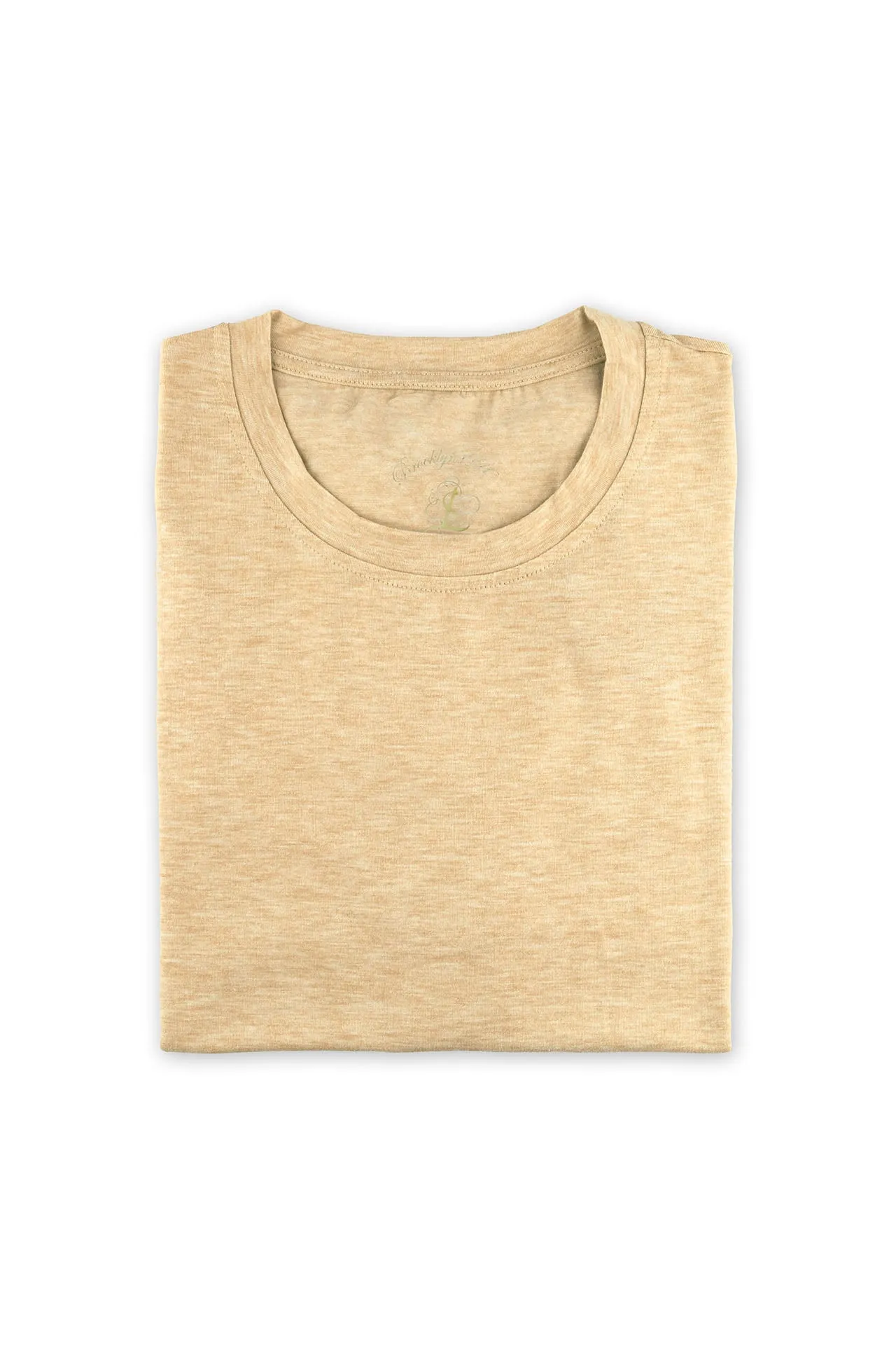 T-Shirt | Crew Neck | Brushed Ultra Soft | Tan