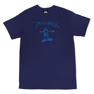 Thrasher Gonz Logo Tee Navy Blue