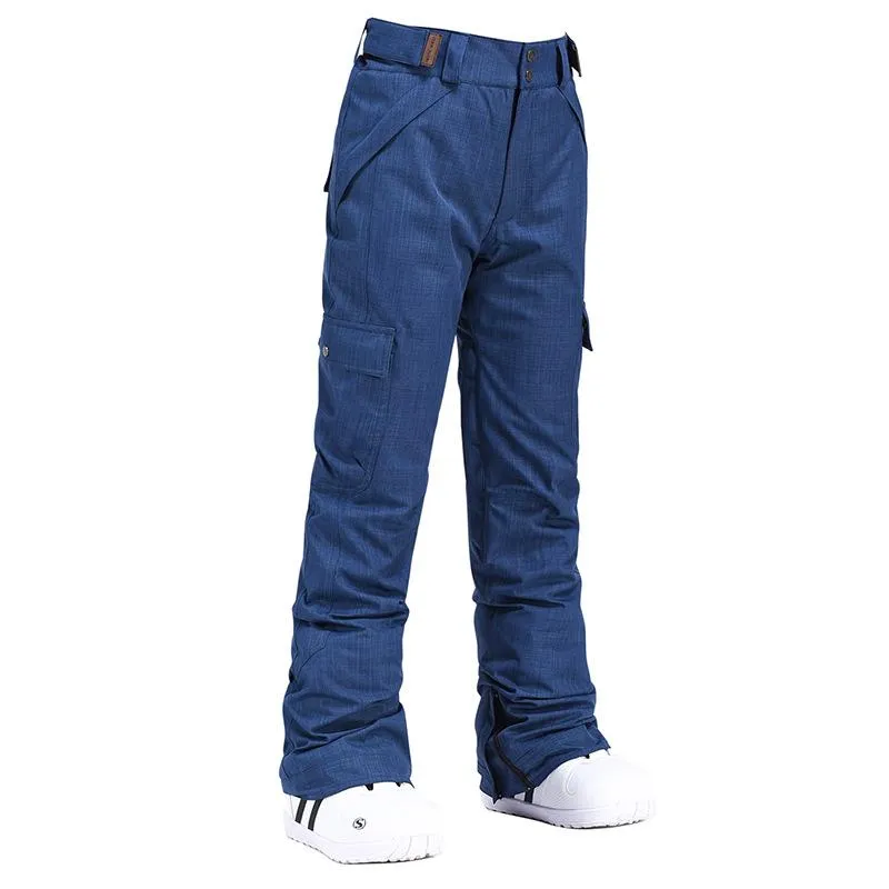 Women's Chic Insulated Waterproof Winter Snowboard Ski Bib Pants - US Promotion
