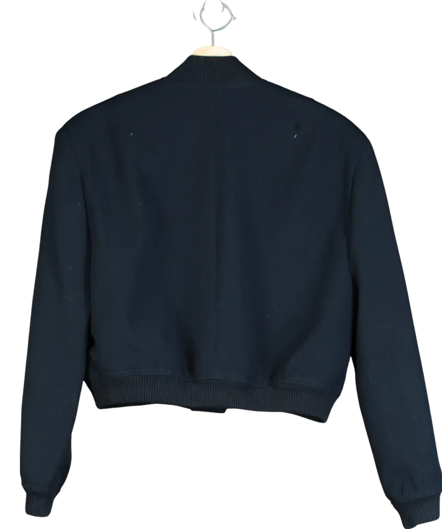 ZARA Blue Bomber Jacket With Pockets UK M